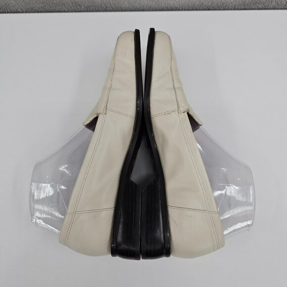 Westies Delbert Loafers 7.5 M Ivory Cream Leather Slip On Retro 90s Y2K Quality - Picture 11 of 15